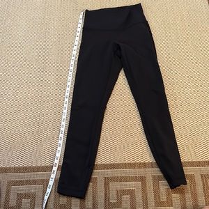 Lululemon leggings mesh strip on both sides